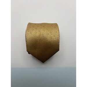 DiBanGu Mens Gold Textured Necktie and Pocket Square Set Formal Wedding Tie